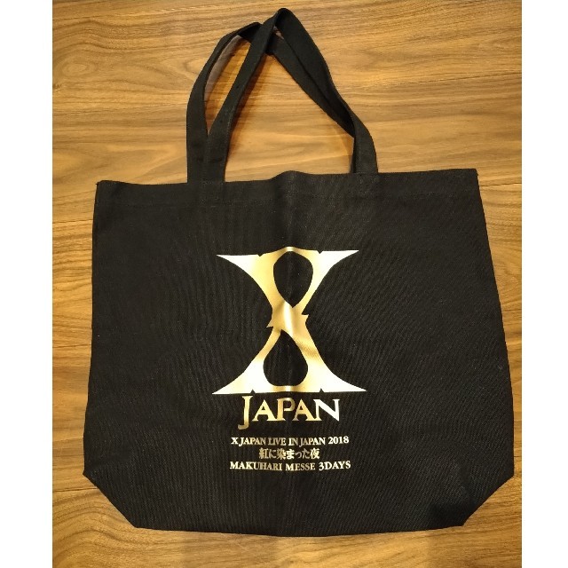 X JAPAN　紅に染まった夜　トートバッグ エンタメ/ホビーのタレントグッズ(ミュージシャン)の商品写真