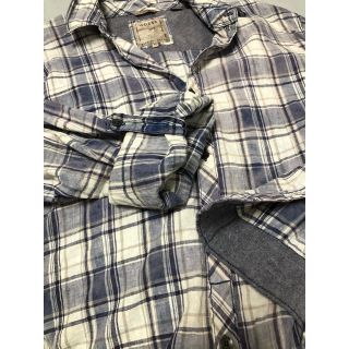 ゲス(GUESS)のGUESS 長袖シャツ 麻混　XL(シャツ)