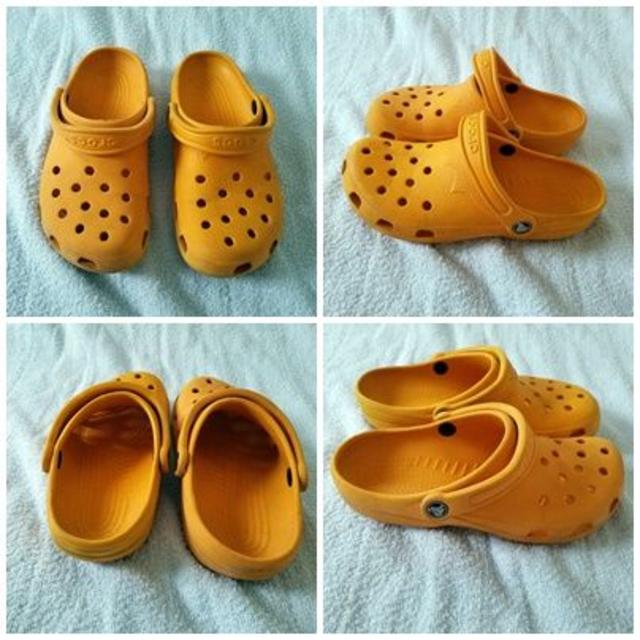 crocs(クロックス)のクロックス ビーチ Crocs オレンジ クラッシック S 22cm 23cm レディースの靴/シューズ(サンダル)の商品写真