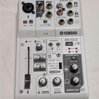 ヤマハ(ヤマハ)のYAMAHA AG03(オーディオインターフェイス)