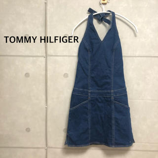トミーヒルフィガー(TOMMY HILFIGER)のTOMMY HILFIGER デニム  サロペット　ワンピース(ひざ丈ワンピース)