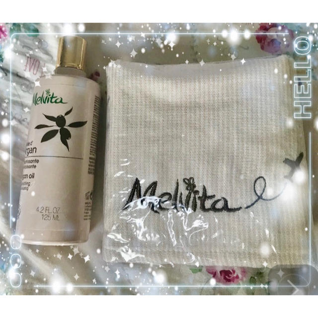 Melvita(メルヴィータ)のメルビータ アルガンオイル125ml＆♡JAL限定品タオルのセット✩.*˚格安！ コスメ/美容のヘアケア/スタイリング(オイル/美容液)の商品写真