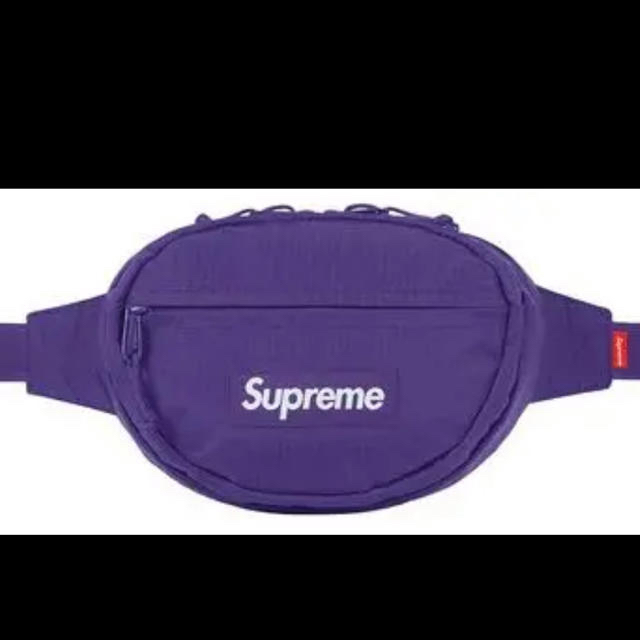 18aw supreme waist bag purple パープル バッグ