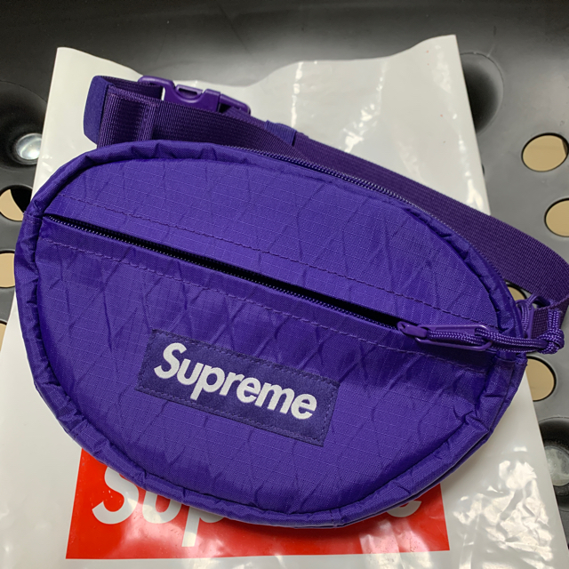 専用 supreme waist bag 18aw 18fw パープル 紫