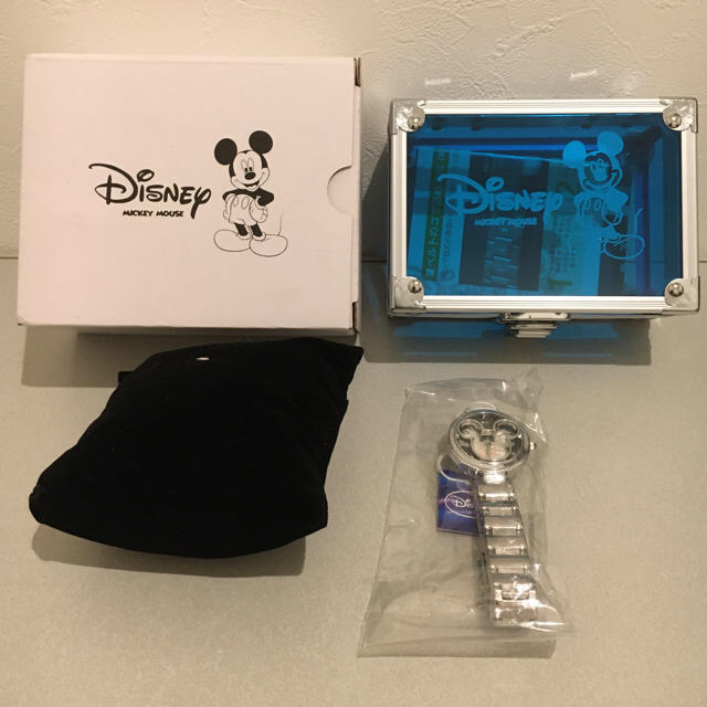 Disney(ディズニー)のミッキー生誕85周年記念 世界限定メモリアルダイヤ時計 ピンク レディースのファッション小物(腕時計)の商品写真