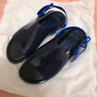 ヴィヴィアンウエストウッド(Vivienne Westwood)のmelissa×vivienne サンダル ブルー/14日まで限定お値下げ(サンダル)