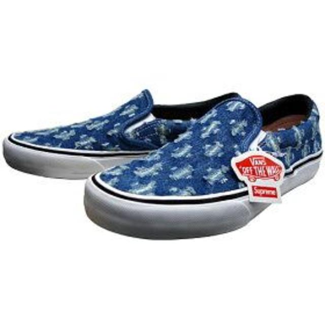 SUPREME VANS Hole Punch Denim SlipOn Pro