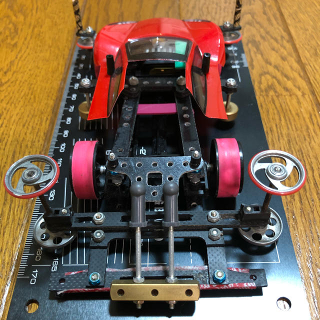 ミニ四駆 完成品 フレキ ATバンパー リヤアンカー 加工アルマイト