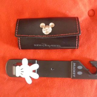 ディズニー(Disney)のミッキーマウス Key Holder, 他　関連グッズ　4品(ノベルティグッズ)