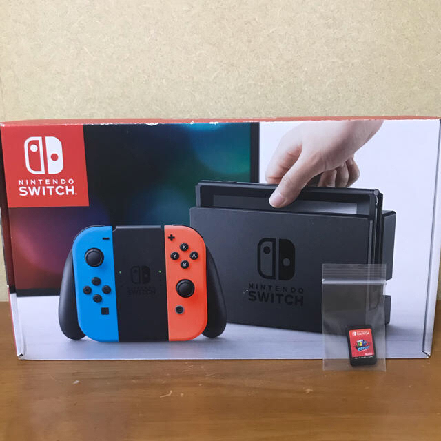 Nintendo Switch(ニンテンドースイッチ)のNintendo Switch Joy-Con (L) ブルー / (R)レッド エンタメ/ホビーのゲームソフト/ゲーム機本体(家庭用ゲーム機本体)の商品写真