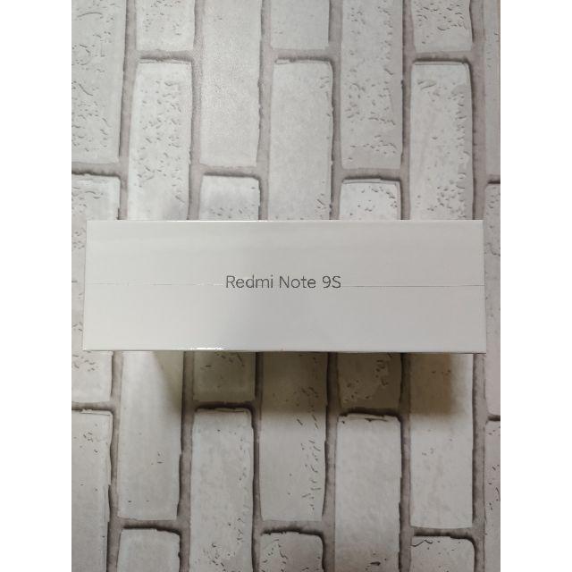 新品未開封　Redmi Note 9s 国内版 4G RAM 64GBスマートフォン本体