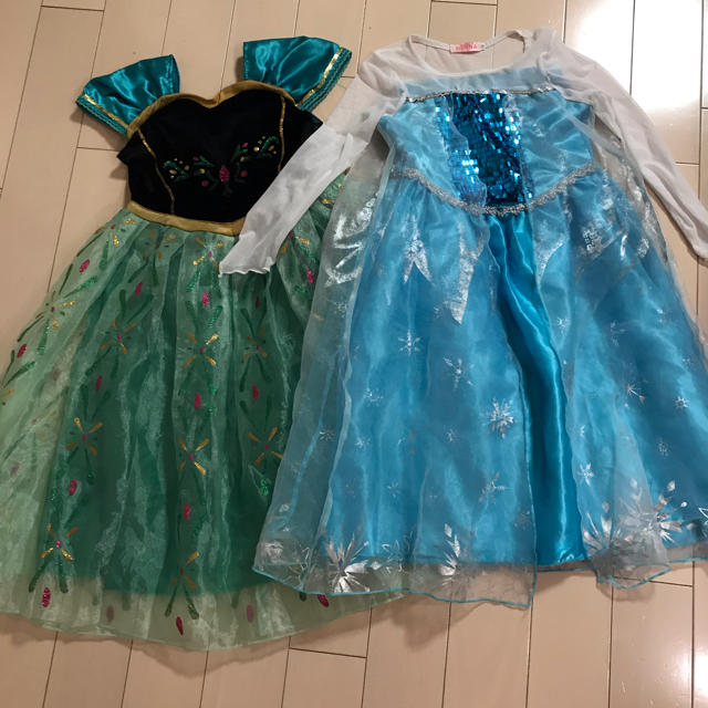 Disney(ディズニー)のアナ雪♡なりきりドレスセット キッズ/ベビー/マタニティのキッズ服女の子用(90cm~)(ワンピース)の商品写真