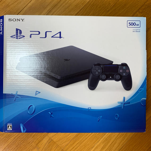 新品 PS4 ジェットブラック 500GB 1年保証 + ソフト2本おまけ