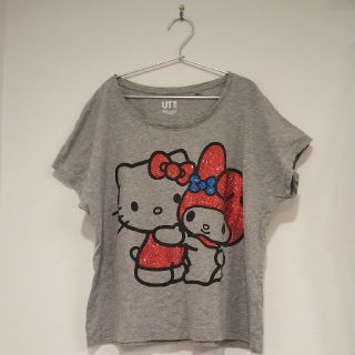 ユニクロ(UNIQLO)のキティ×マイメロUNIQLO　Tシャツ　Mサイズ(Tシャツ(半袖/袖なし))