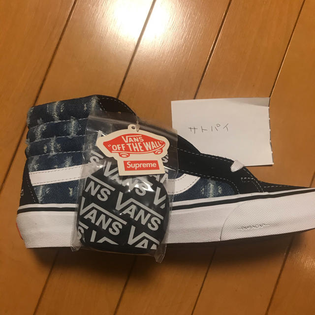 【新品】Supreme Vans Hole Punch Denim Sk8 Hi