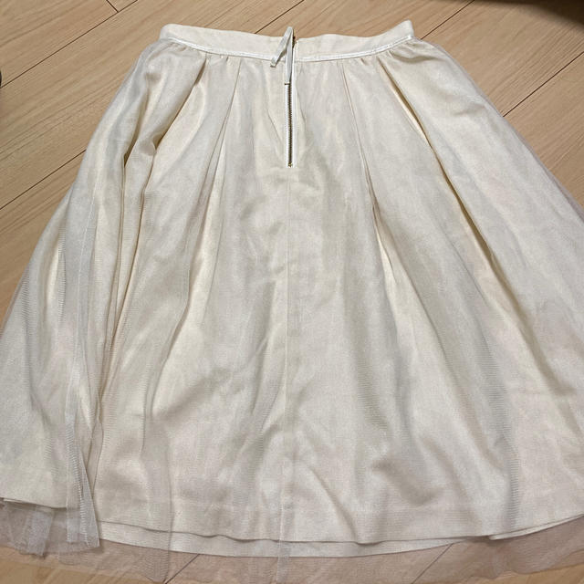 LAISSE PASSE(レッセパッセ)のレッセパッセ ベージュスカート レディースのスカート(ひざ丈スカート)の商品写真