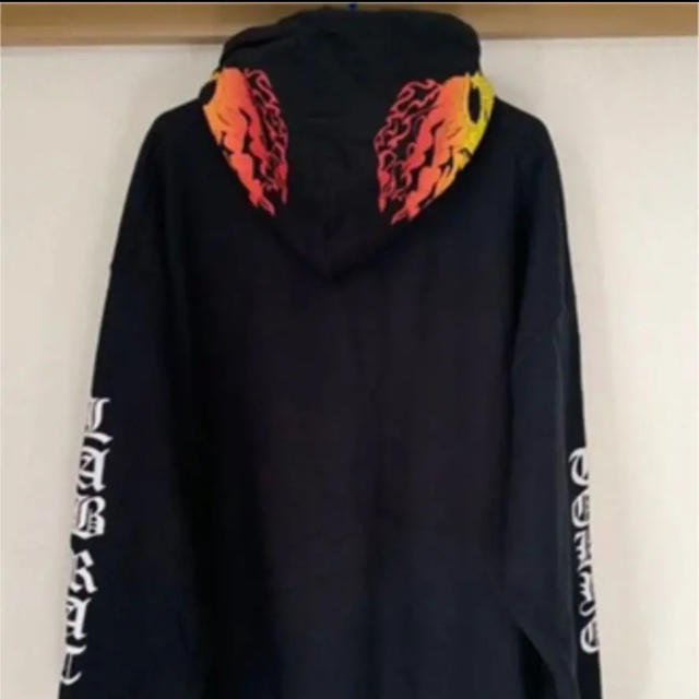 ★希少THRASHER×LABRAT Flame Logo Hoodie L