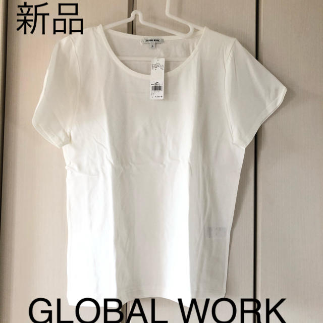 GLOBAL WORK(グローバルワーク)の新品☆グローバルワーク 白T レディースのトップス(Tシャツ(半袖/袖なし))の商品写真