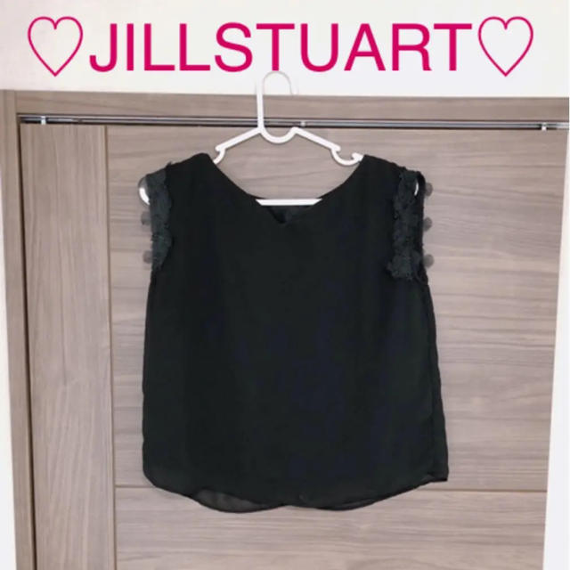 JILLSTUART(ジルスチュアート)のJILLSTUART♡ノースリーブ 黒 トップス レディースのトップス(カットソー(半袖/袖なし))の商品写真