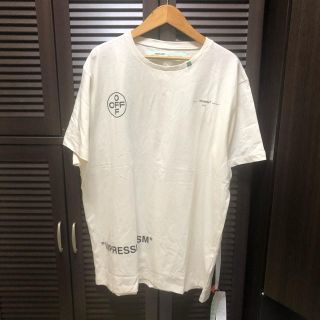 オフホワイト(OFF-WHITE)のoff-white 19ss ピンクアロー　M(Tシャツ/カットソー(半袖/袖なし))