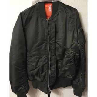 アルファインダストリーズ(ALPHA INDUSTRIES)の美品★アルファ MA-1 タイトフィット カラー：レプリカグレー サイズ：S(フライトジャケット)