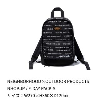 NEIGHBORHOOD x OUTDOOR リュック Ｓ