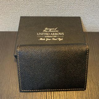 ユナイテッドアローズ(UNITED ARROWS)の(新品・未使用) ユナイテッドアローズ　カードケース　名刺入れ　黒　(名刺入れ/定期入れ)