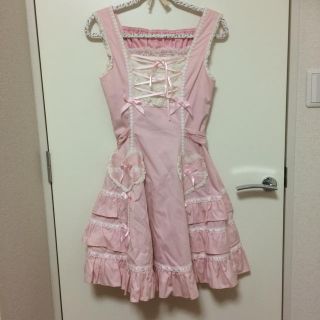 アンジェリックプリティー(Angelic Pretty)のアンプリ 無地JSK（着画あり）(ひざ丈ワンピース)