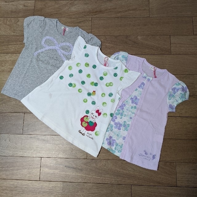 KP(ニットプランナー)のKP 120センチ半袖３点 キッズ/ベビー/マタニティのキッズ服女の子用(90cm~)(Tシャツ/カットソー)の商品写真