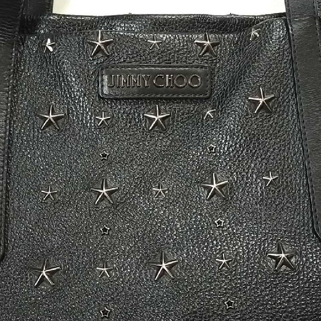 JIMMY CHOO(ジミーチュウ)のJIMMY CHOO ブラックスワロフスキー トートバッグ メンズのバッグ(トートバッグ)の商品写真