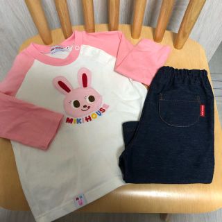 ミキハウス(mikihouse)のMIKIHOUSE 長袖 ロンＴ パンツセット(シャツ/カットソー)