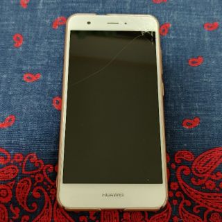 アンドロイド(ANDROID)のHuawei Nova CAN-L12 ローズゴールド 画面割れ有り(スマートフォン本体)