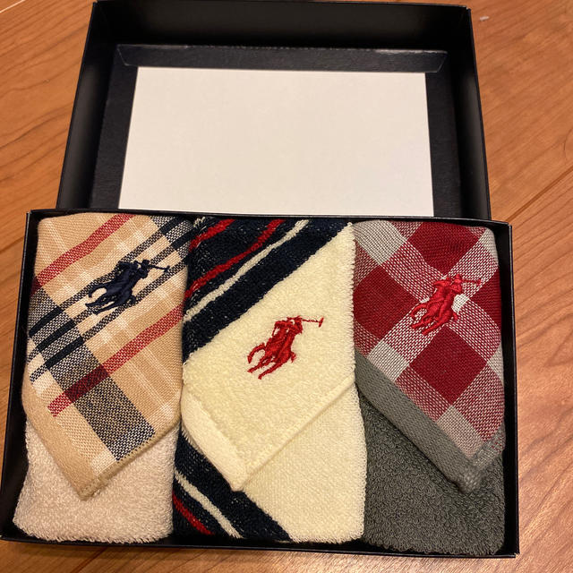 Ralph Lauren(ラルフローレン)の【ラルフローレン】タオルハンカチ3枚セット レディースのファッション小物(ハンカチ)の商品写真