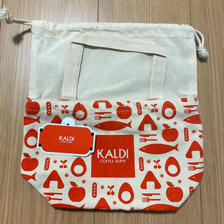 カルディ(KALDI)のカルディ　オリジナルランチ巾着バッグ(弁当用品)