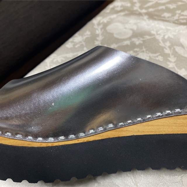 Ray BEAMS(レイビームス)の新品 Ray BEAMS × MOHI ウッドソール サンダル 38 レディースの靴/シューズ(サンダル)の商品写真