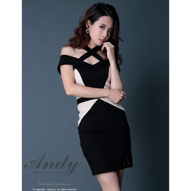 Andy(アンディ)のAndy ミニドレス レディースのフォーマル/ドレス(ミニドレス)の商品写真