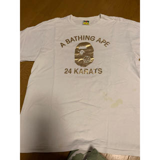 アベイシングエイプ(A BATHING APE)の最終値下げ　BAPE×24Karats カレッジTシャツ XL EXILE 白金(Tシャツ/カットソー(半袖/袖なし))