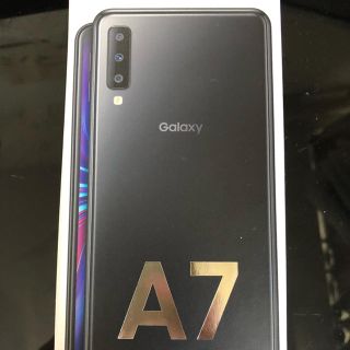 ギャラクシー(Galaxy)の★Galaxy A7★ギャラクシー ブラック 新品未開封 残債なし SIMフリー(スマートフォン本体)