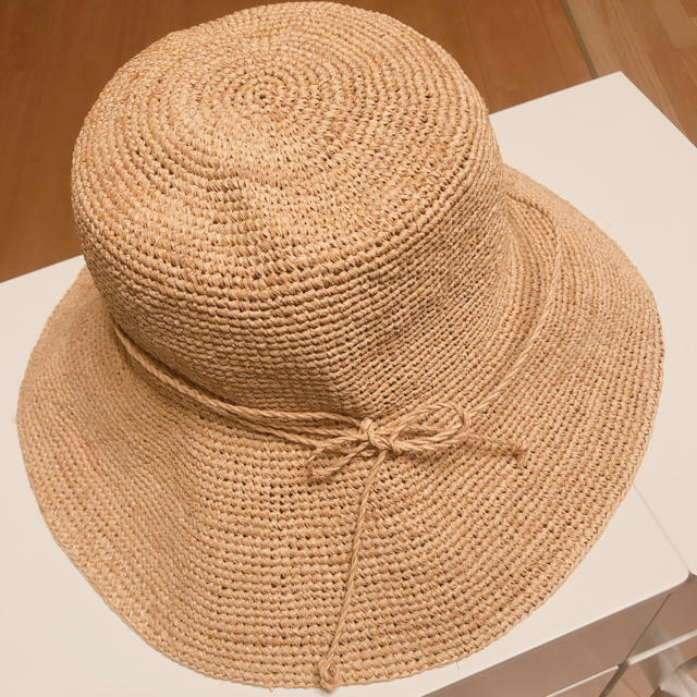 MUJI (無印良品)(ムジルシリョウヒン)の無印　麦わら帽子　ストローハット　折り畳み レディースの帽子(麦わら帽子/ストローハット)の商品写真