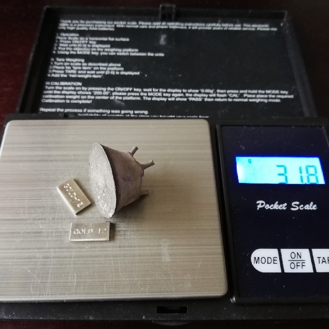 金パラ　湯だまり　金銀パラジウム　31.8g　歯科　技工コスメ/美容