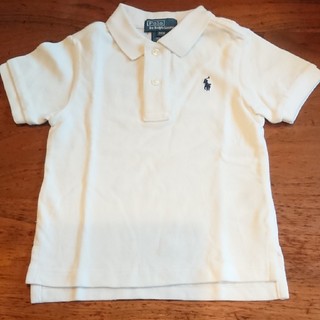 ポロラルフローレン(POLO RALPH LAUREN)の美品 ラルフローレン 白ポロシャツ 24M  90 受験 行動観察 フォーマル (Tシャツ/カットソー)