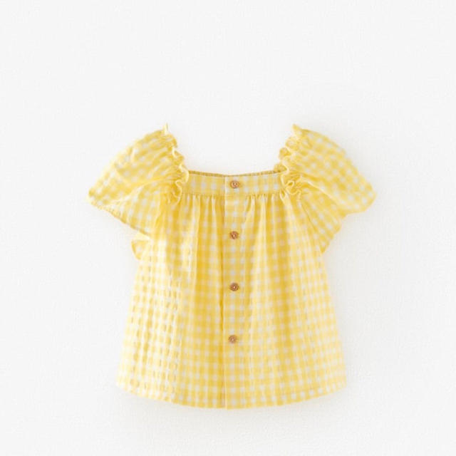 ZARA KIDS(ザラキッズ)のZARA ザラ ベビー キッズ ギンガムチェック柄シャツ 80 size キッズ/ベビー/マタニティのベビー服(~85cm)(シャツ/カットソー)の商品写真