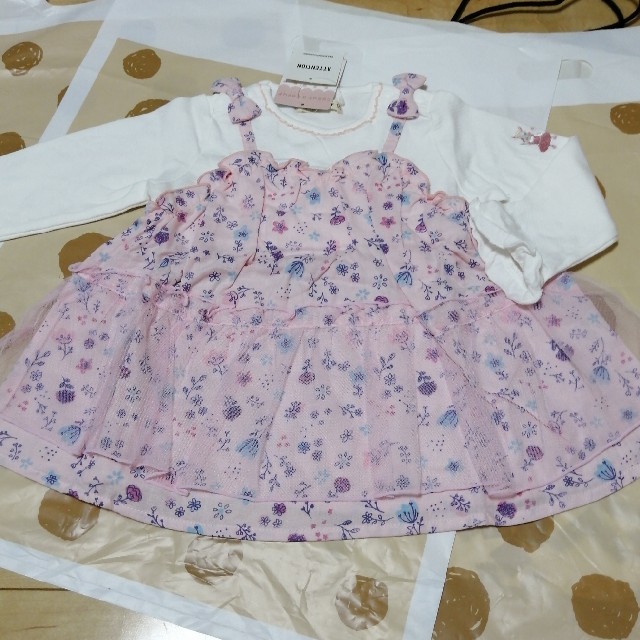 coeur a coeur(クーラクール)の新品　クーラクール　チュニック　95 キッズ/ベビー/マタニティのキッズ服女の子用(90cm~)(Tシャツ/カットソー)の商品写真