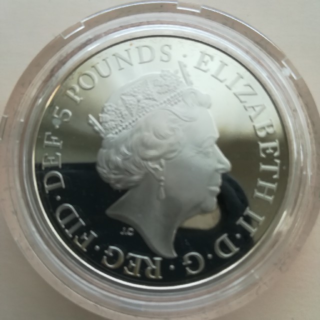 限定保証品！　エリザベス女王在位65周年記念　プルーフ銀貨 エンタメ/ホビーの美術品/アンティーク(貨幣)の商品写真