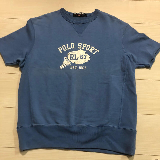 POLO RALPH LAUREN(ポロラルフローレン)の90s POLO SPORT 半袖　スウェット　シャツ　ポロスポーツ　Mサイズ メンズのトップス(Tシャツ/カットソー(半袖/袖なし))の商品写真