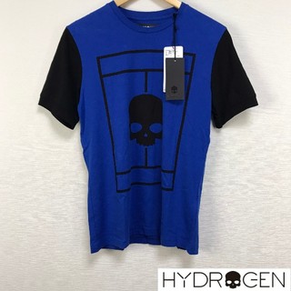 ハイドロゲン(HYDROGEN)の新品 ハイドロゲン 半袖Tシャツ ブルー サイズS タグ付未使用品(Tシャツ/カットソー(半袖/袖なし))