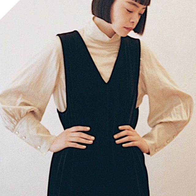 foufou high neck dress shirtsハイネックドレスシャツ レディースのトップス(シャツ/ブラウス(長袖/七分))の商品写真