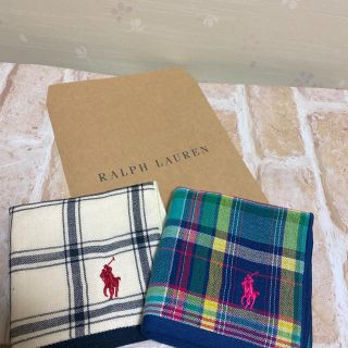 ポロラルフローレン(POLO RALPH LAUREN)のRalph Lauren ラルフローレン ガーゼタオルハンカチ ハンカチ タオル(ハンカチ)