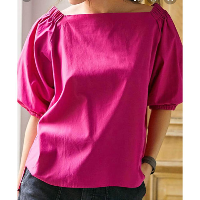 FELISSIMO(フェリシモ)のIEDIT 2wayオフショルパフスリーブ レディースのトップス(シャツ/ブラウス(半袖/袖なし))の商品写真