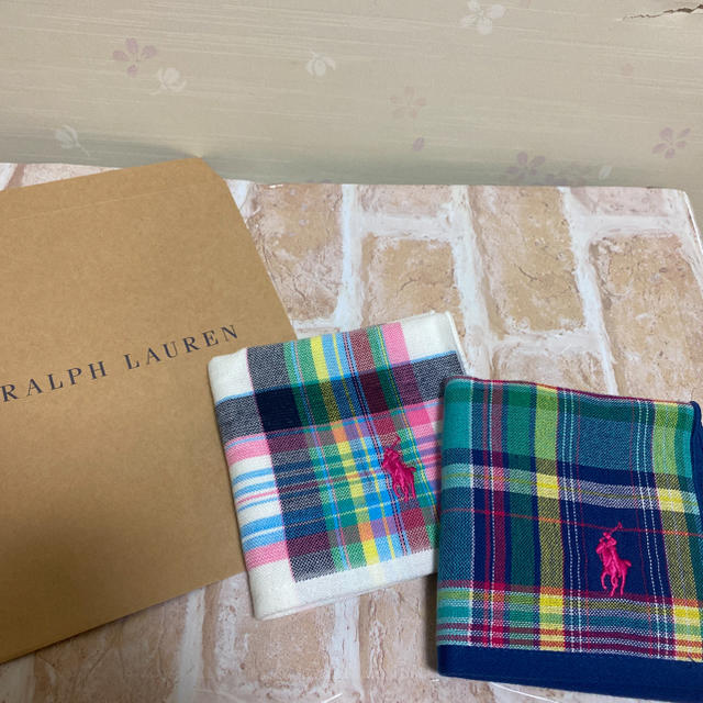 POLO RALPH LAUREN(ポロラルフローレン)のRalph Lauren ラルフローレン ガーゼタオルハンカチ ハンカチ タオル レディースのファッション小物(ハンカチ)の商品写真